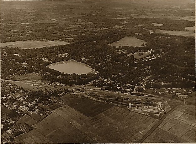 Foto Situ Buleud, Purwakarta dari hasil foto udara, 1928
