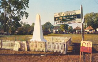 Foto tanda pengukur jarak, diperkirakan di wilayah Kabupaten Karawang