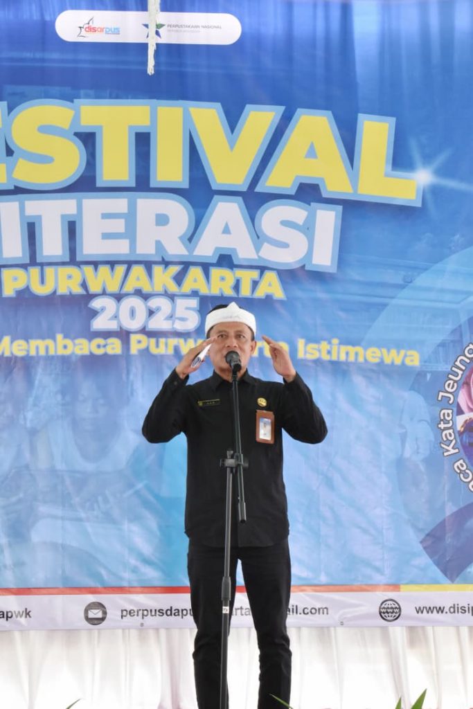 AAN, S.Pd.I., K.P., M.Si dalam sambutan Festival Literasi 2025
